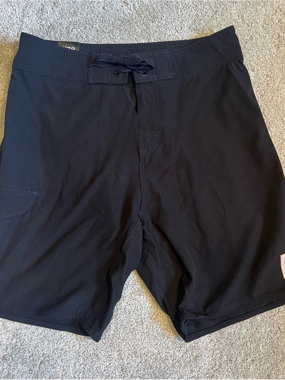 burnside Black Men's Swim Board Shorts